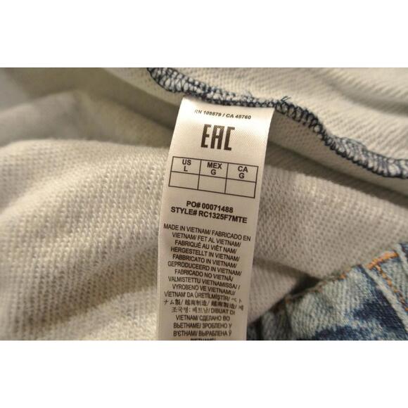 New, Rag and Bone Miramar Wide-Leg Cotton Terry Sweatpants in Noosa Sz L #P3838 - Picture 8 of 9